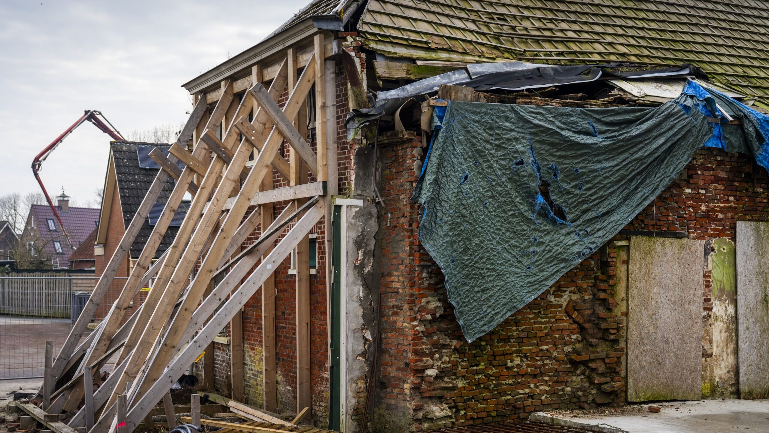Aardbevingsschade Groningen aan woning door gaswinning